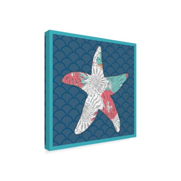 Lightboxjournal 'Pattern Starfish' Canvas Art,18x18